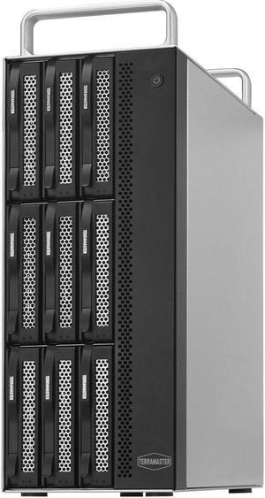 TERRAMASTER D8-332 Thunderbolt 3 Storage Most Compact Professional-Grade 8-Bay Tower Thunderbolt3 Hardware RAID Enclosure Support RAID 0/1/5/10/JBOD External Hard Drive RAID Storage (Diskless)