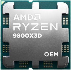 AMD Ryzen 7 9800X3D - Ryzen 7 9000 Series 8-Core Socket AM5 120W AMD Radeon Graphics Processor - 100-000001084 - OEM