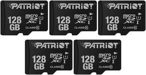 PATRIOT LX SERIES UHS-I PERFORMANCE MICRO SDHC C10 128GB 5 PACK