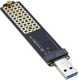 M.2 NGFF NVMe to USB Adapter Converter, RIITOP M2 SSD to USB 3.0 Reader, Compatible with Both B Key SATA and M Key NVMe PCI-e M.2 SSD