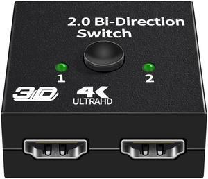HDMI-Compatible Splitter 4K Switch KVM Bi-Direction 1x2/2x1 HDMI-compatible Switcher 2 in1 Out for PS4/3 TV Box Switcher Adapter