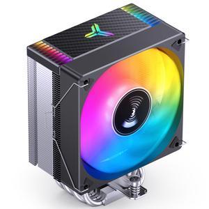 JONSBO CR1000 MAX ARGB CPU Cooler,Silent Series CPU Fan , Air Cooler H154mm, 6 Copper Heat Pipe Insert Aluminum Fin for AM4/AM5/Intel LGA1700 coole, 120mm PWM ARGB Fan,Top Cover ARGB, D-TDP230W, Black