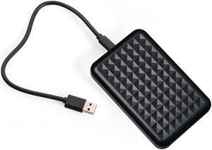 KingSpec 2.5" Hard Drive Enclosure USB-C to SATA III 5Gbps, External Hard Drive Enclosure for 7mm/9.5mm 2.5" SSD HDD with UASP