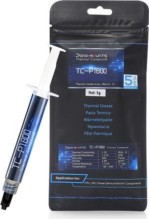 PANO-MOUNTS 18W/mK High-Performance CPU/GPU Thermal Paste - 5g Thermal Grease Compound for PC, Laptop, PS5 & Graphics Cards |  Heat Sink Compound & Thermal Paste for Processors