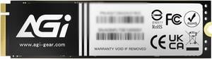 AGI AI818-43 1TB NVMe M.2 2280 PCIE GEN4.0x4 Internal Solid State Drive(SSD) (R/W Speed up to 4700/2800) with Graphite Heat Sink