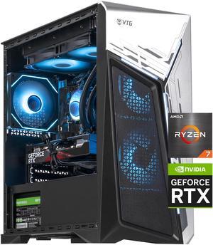 VTG Gaming Desktop PC , Ryzen5 9600X, Radeon RX 9070 GRE ,MSI B650M 32GB DDR5 1TB NVMe SSD, 650W GOLD PSU, Wi-Fi,360 Liquid Cooler,ARGB Fans , Windows 11 Home 64-bit ,Prebuilt Gaming Pc New computer