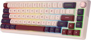RK ROYAL KLUDGE Kzzi K68 Three-mode Mechanical Keyboard Wireless Bluetooth Wired Rgb Gasket Structure Customized Lightweight Portable Keyboard