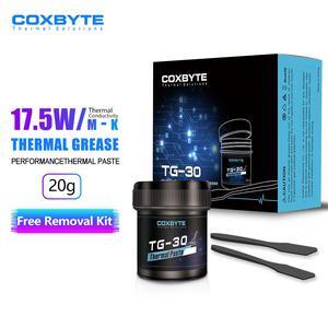 Coxbyte TG-30 thermal paste with ultra-high thermal conductivity of 13.8W/mK, Premium Performance Thermal Paste for all processors, Canned 20g